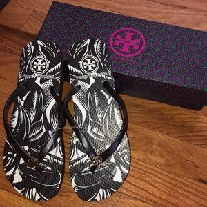 Tory Burch Printed Flip Flops